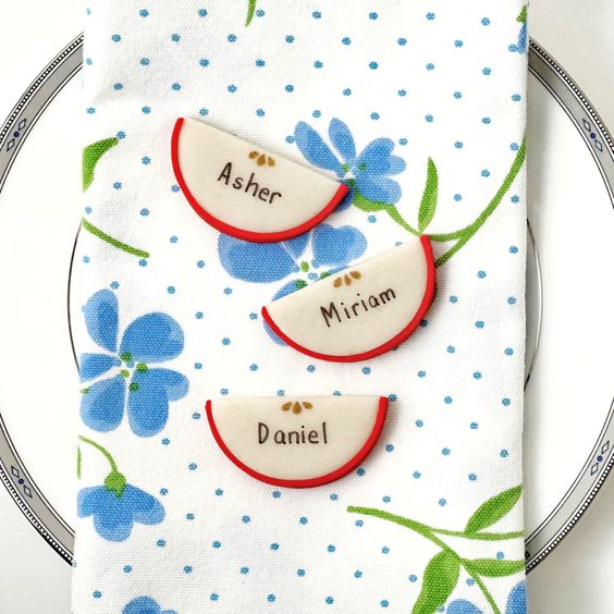Rosh Hashanah Marzipan Personalized Apple Slices- Peace Love Light Shop