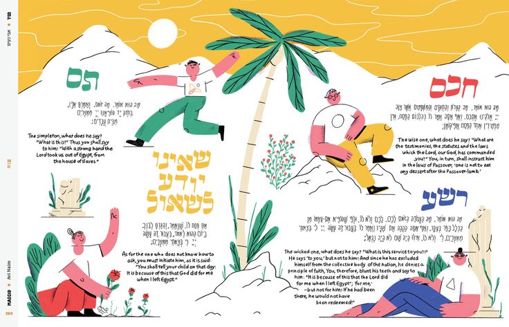 Passover modern Haggadah, Created by Israeli Artists- Peace Love Light Shop