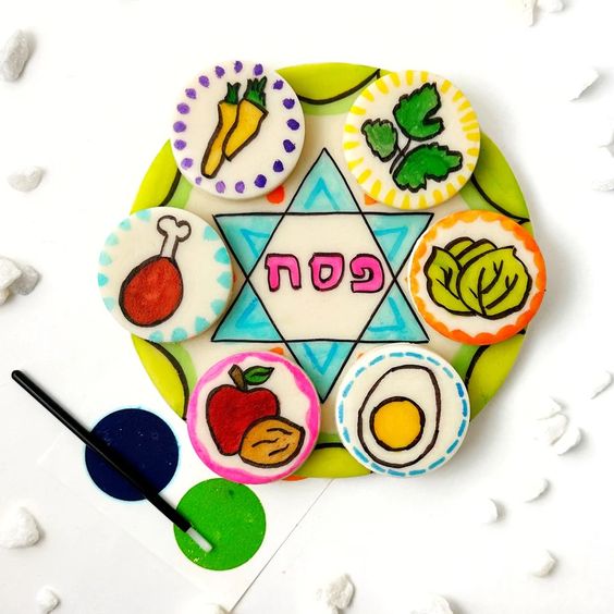 Marzipan Paint Your Own Seder Plate- Peace Love Light Shop