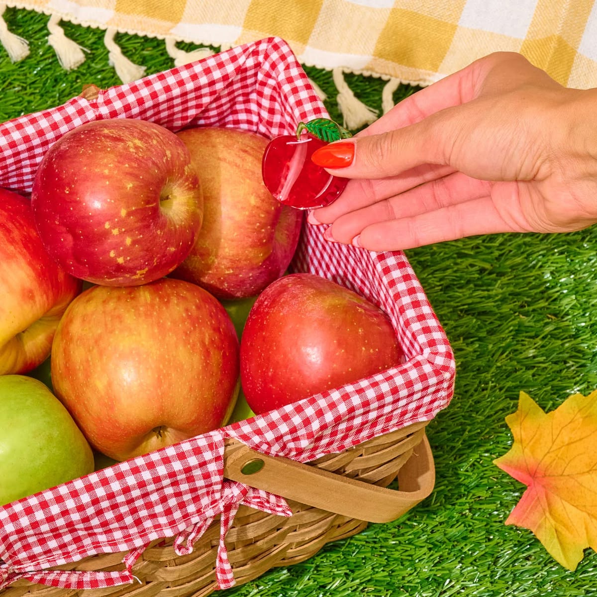 Rosh Hashanah Apple Hair Claw Clip