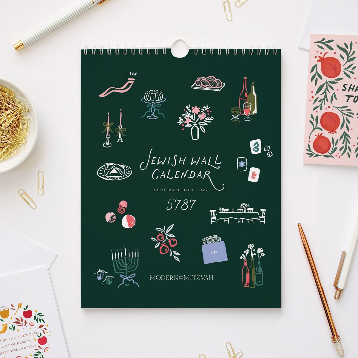 Jewish New Year Calendar - 5787 , Peace Love Light Shop