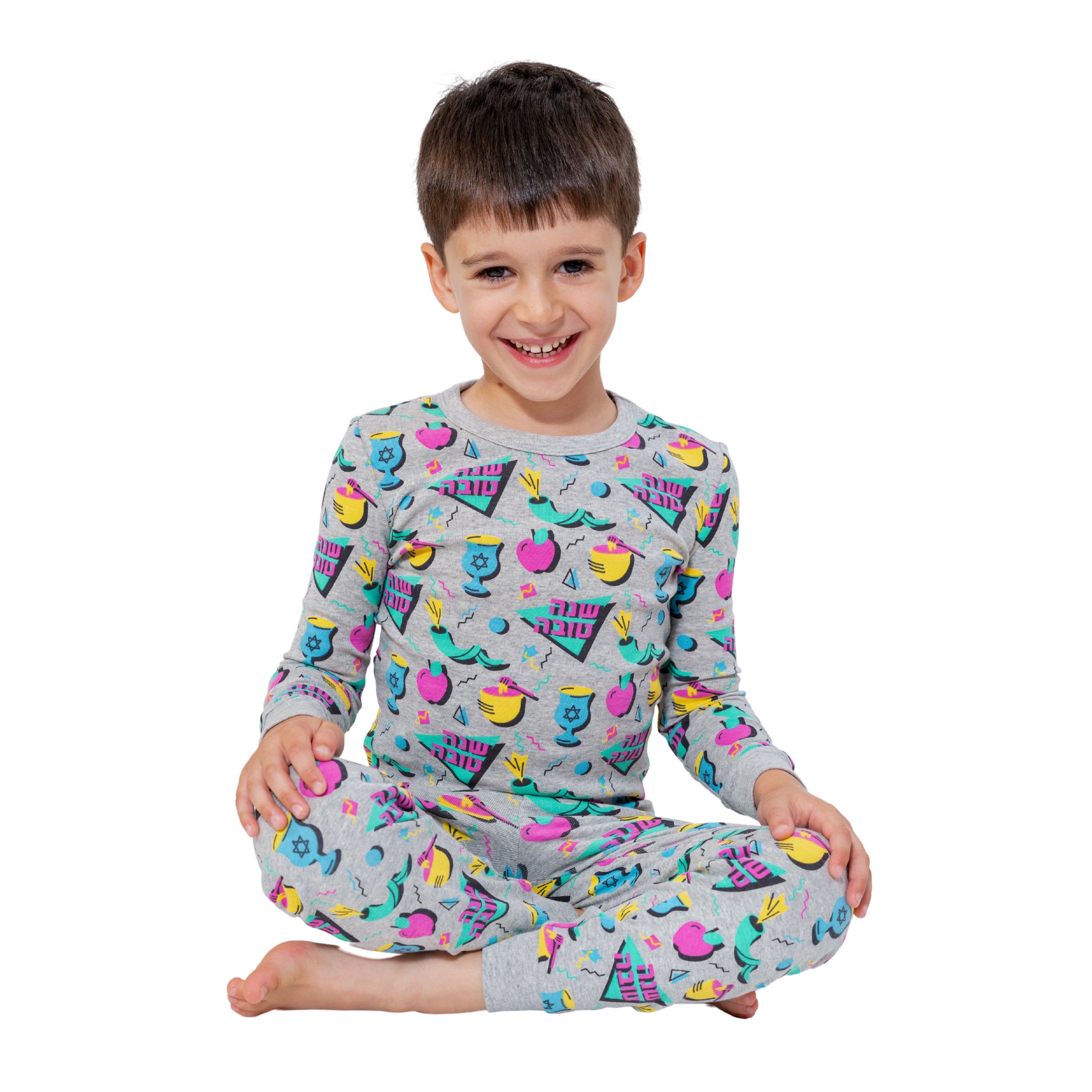Rosh Hashanah PJ's, Kid, Toddler & Adult Sizes, 80's Retro Design