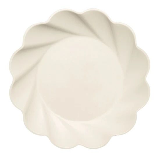 Simply Eco Compostable Plates, Cream- Large Dinner, Salad and Appetizer