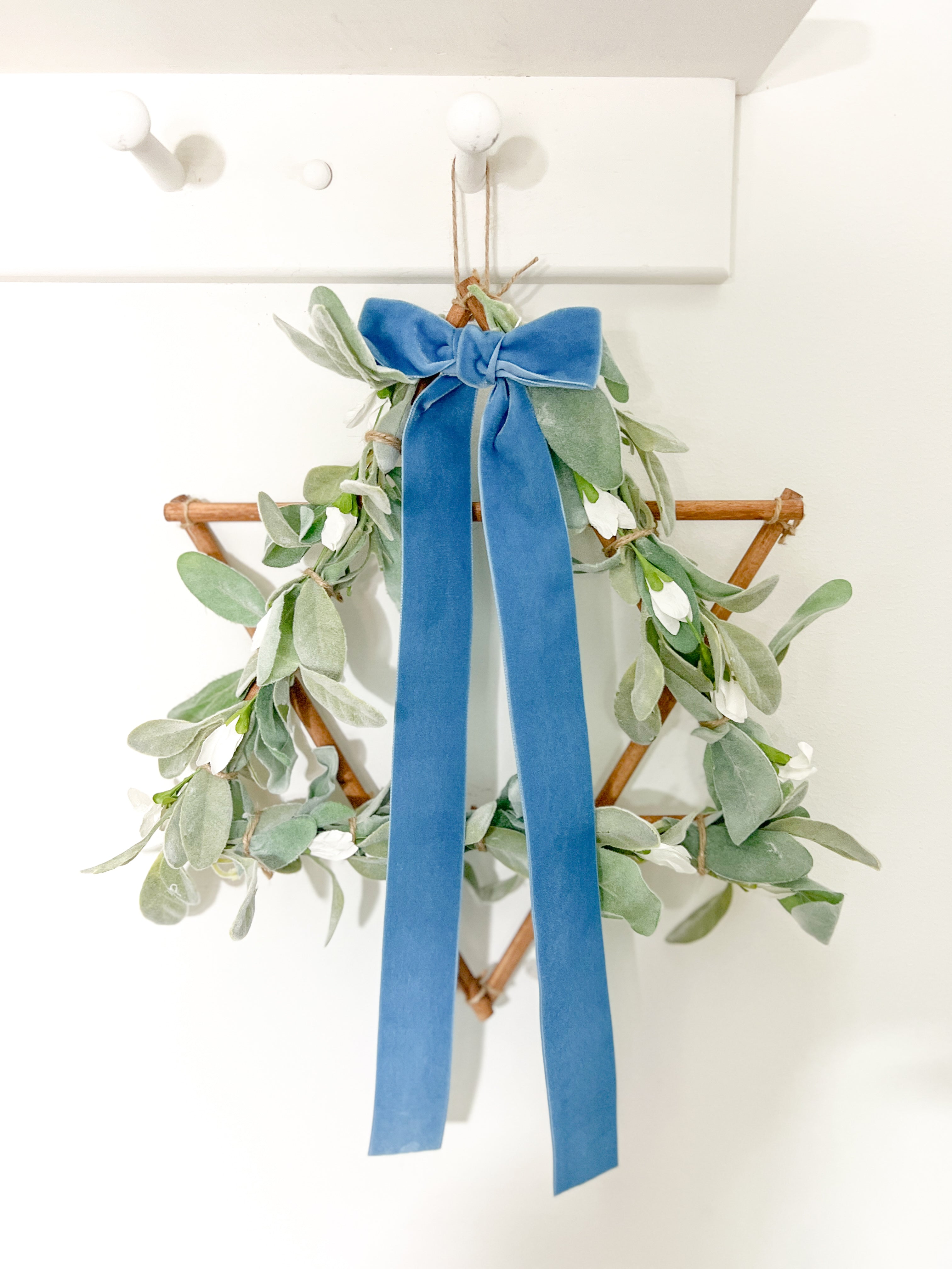 Star of David Botanical-Stained, Jewish Holiday Decoration - Peace Love Light Shop