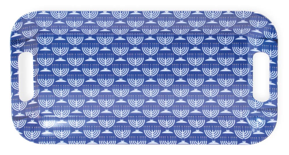 Hanukkah decorative Melamine tray. Peace Love Light Shop