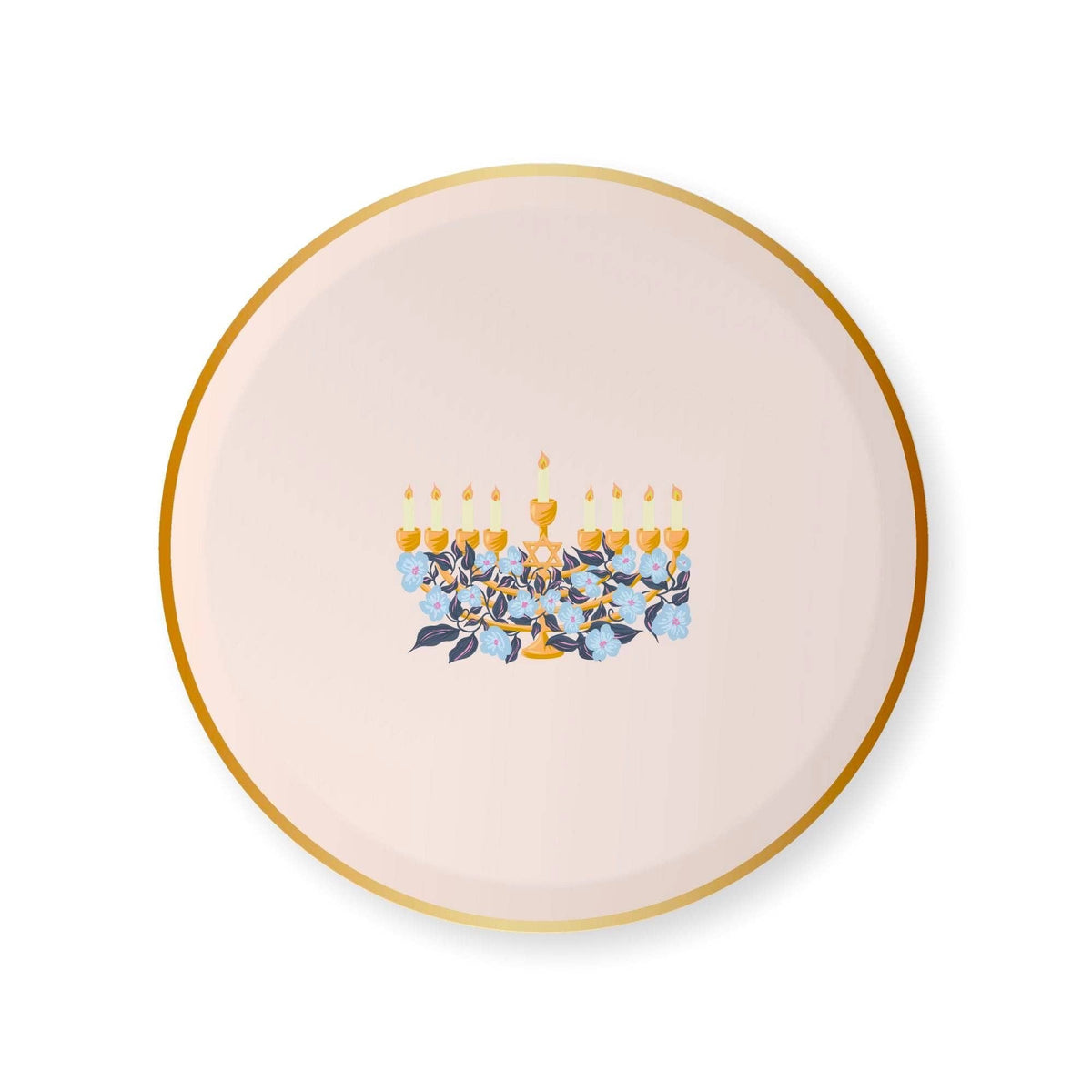 Hanukkah Disposable Plates- Peace Love Light