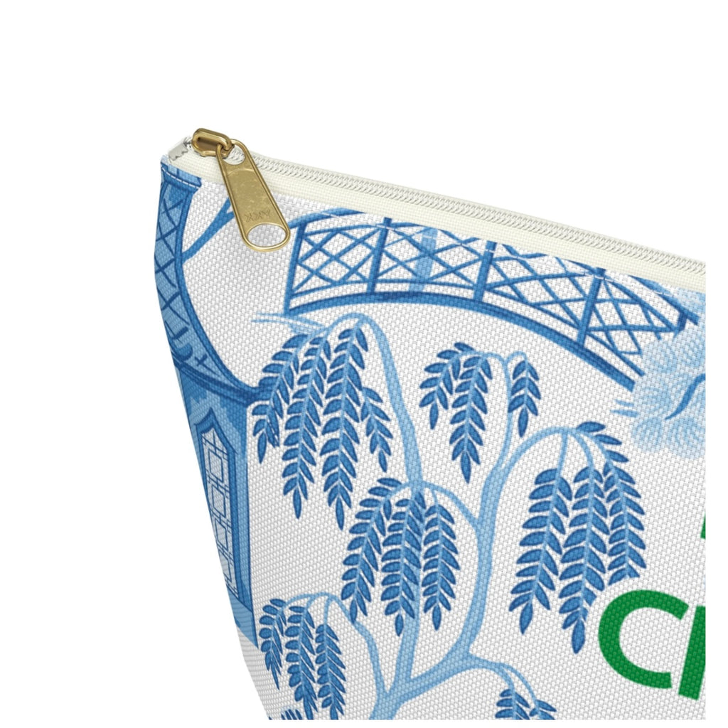 Mahjong Tile Bag, Chinoiserie Blue, Gifts- Peace Love Light Shop