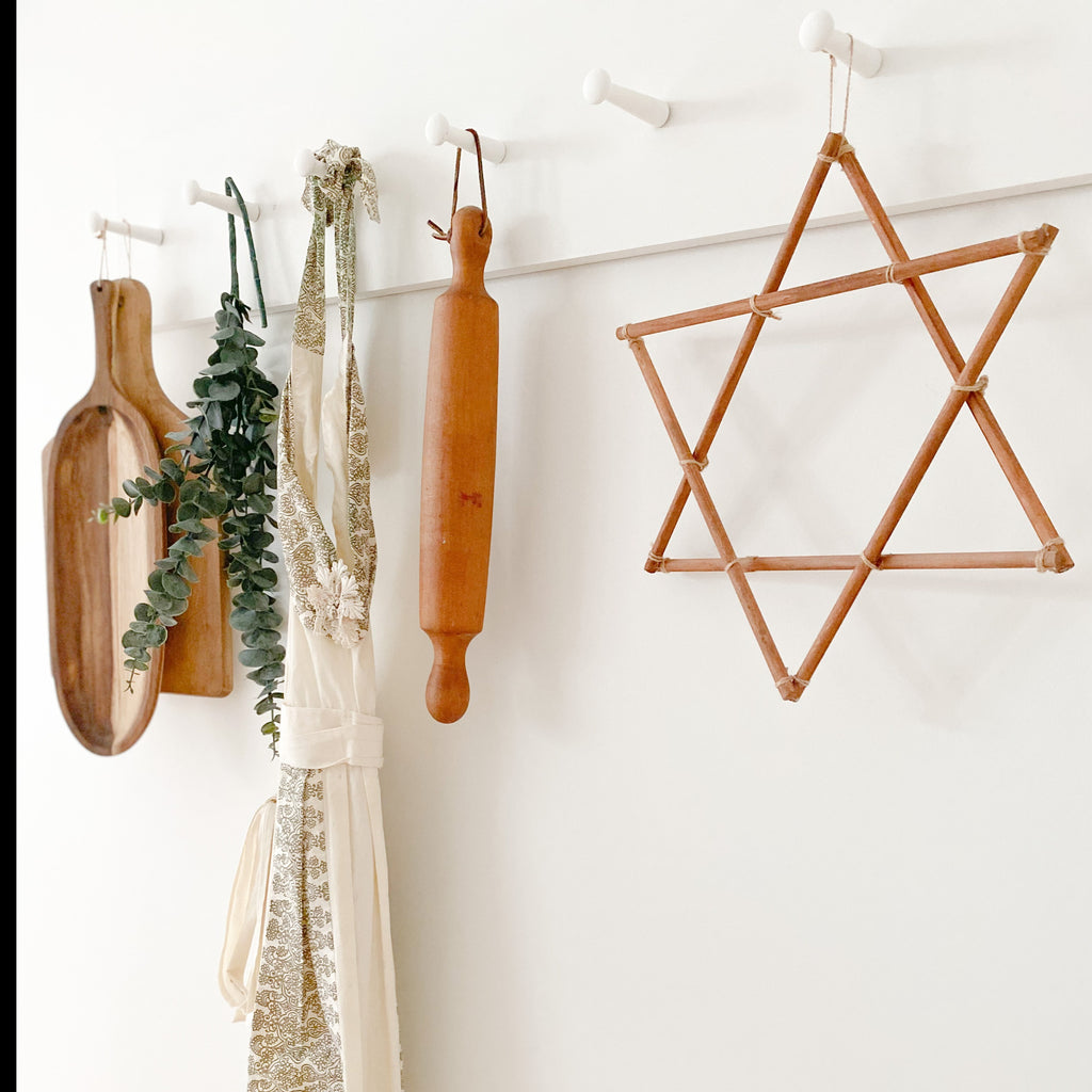 Star of David botanical, Hanukkah decoration- Peace Love Light Shop