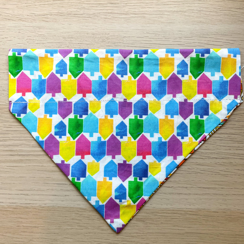 Hanukkah Reversible Dog Bandana- Peace Love Light Shop