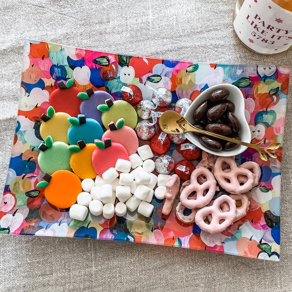 Rainbow Apple, Apple & Honey Dish Set- Peace Love Light Shop