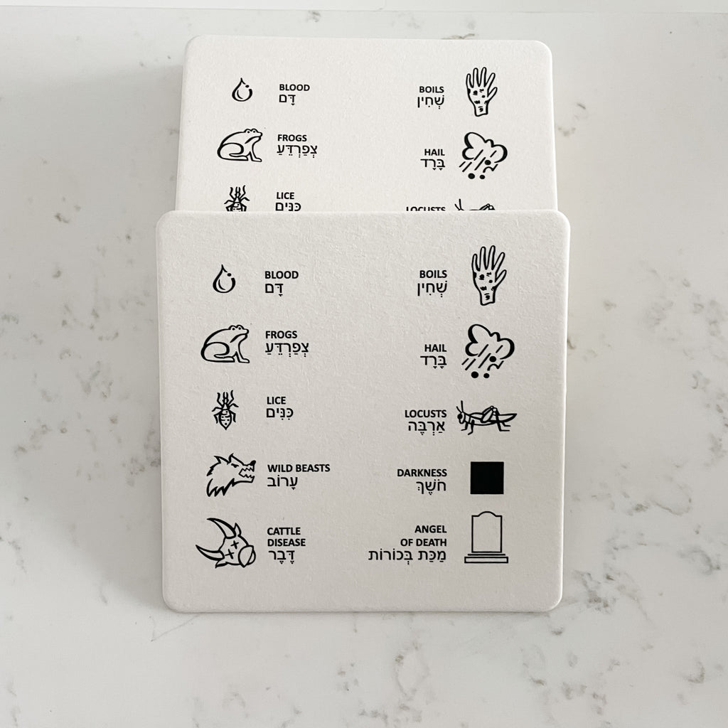 Ten Plague Coasters- Peace Love Light Shop