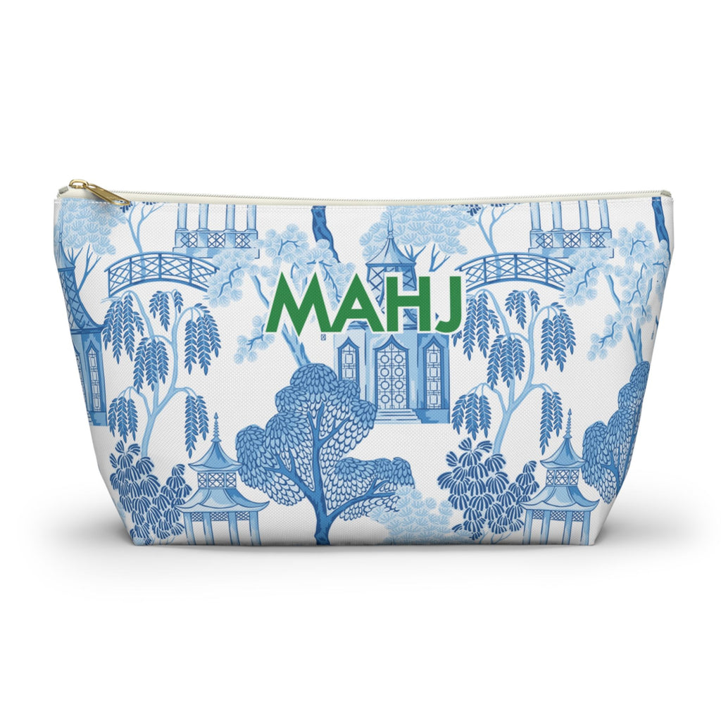 Mahjong Tile Bag, Chinoiserie Blue, Gifts- Peace Love Light Shop