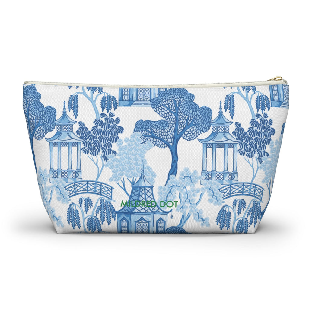 Mahjong Tile Bag, Chinoiserie Blue, Gifts- Peace Love Light Shop
