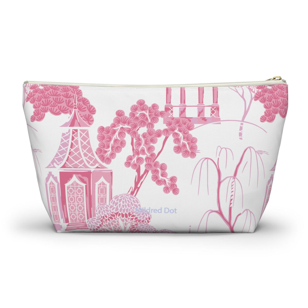 Mahjong Tile Bag, Chinoiserie Pink, Gifts- Peace Love Light Shop