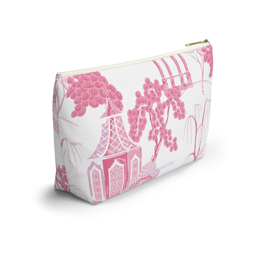 Mahjong Tile Bag, Chinoiserie Pink, Gifts- Peace Love Light Shop