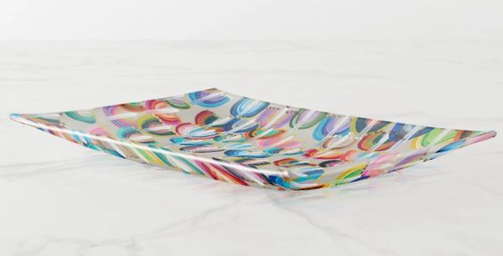 Modern Hanukkah Gift - Dish Set, Rainbow Menorahs- Peace Love Light Shop, Arielle Zorger Designs