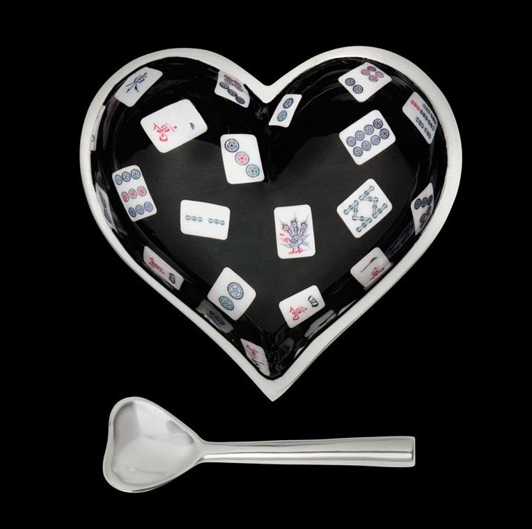 Mah Jong Heart Bowl- Peace Love Light Shop