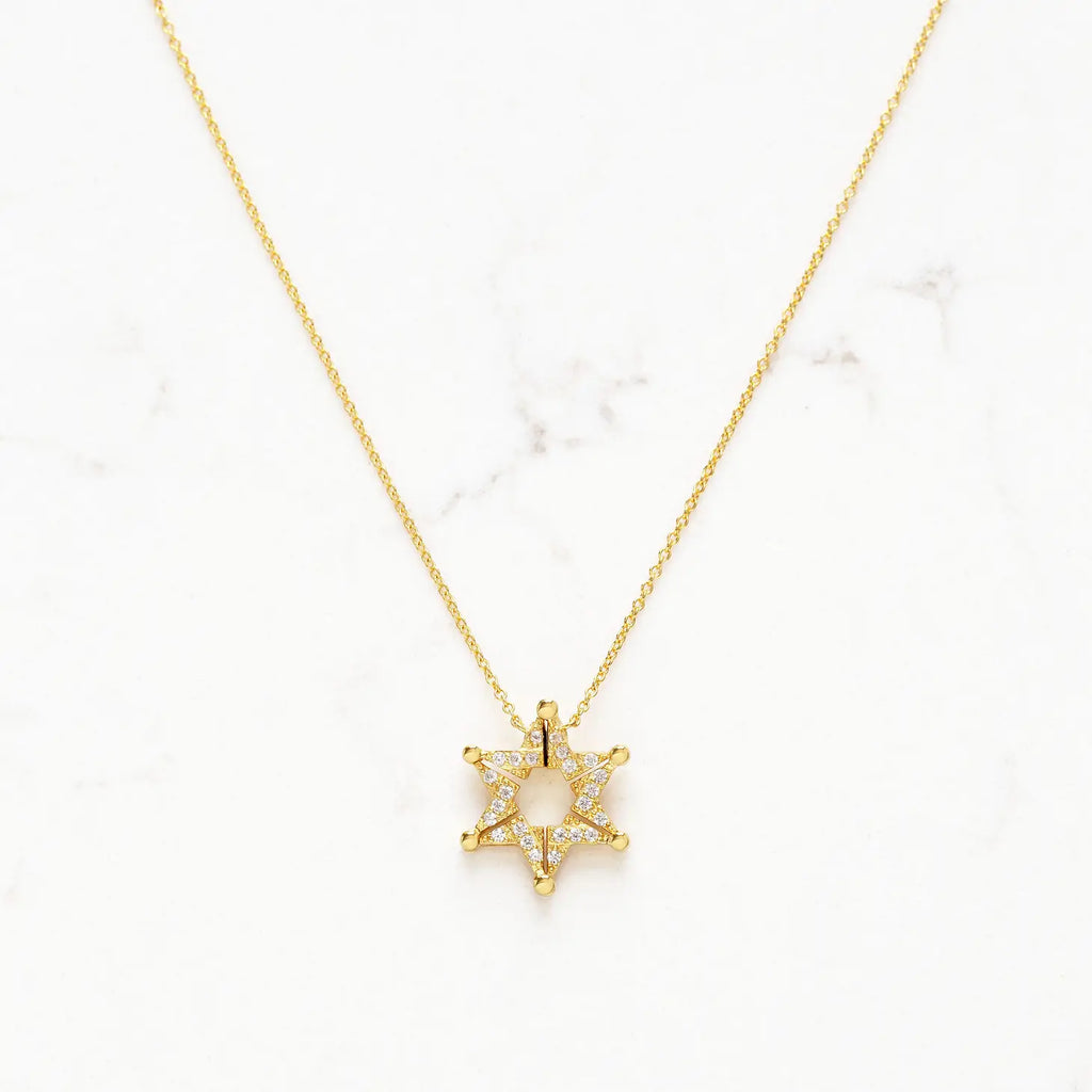 Star of David Butterfly Necklace- Peace Love Light Shop