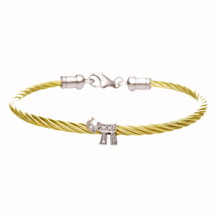 Diamond Chai Bracelet - Peace Love Light Shop