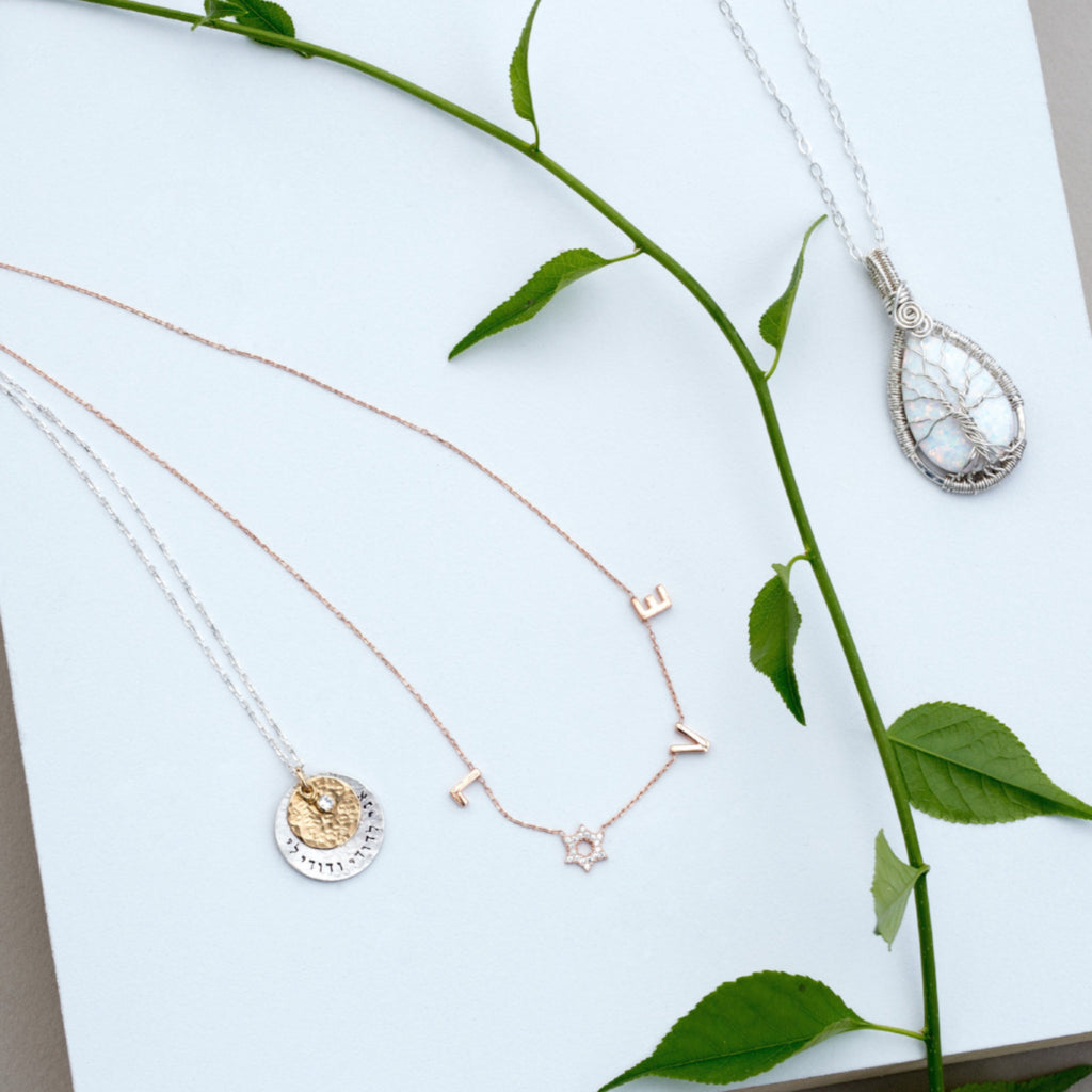 Jewish Star, Star of David Love Necklace - Peace Love Light Shop