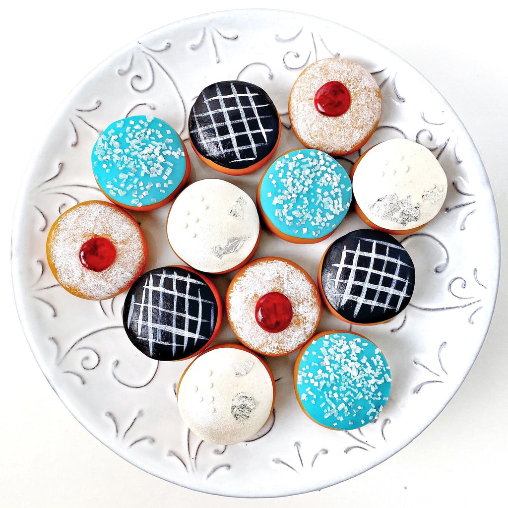 Hanukkah Marzipan Sufganiyot- Peace Love Light Shop