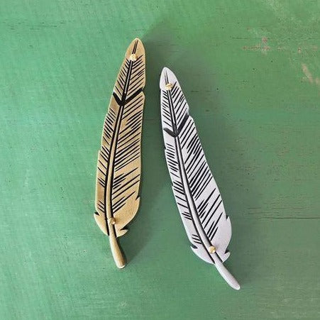 Modern Mezuzah, Feather - Peace Love Light Shop