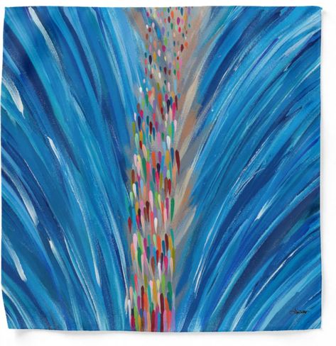 Modern matzoh cover- Red Sea, Arielle Zorger Designs- Peace Love Light Shop