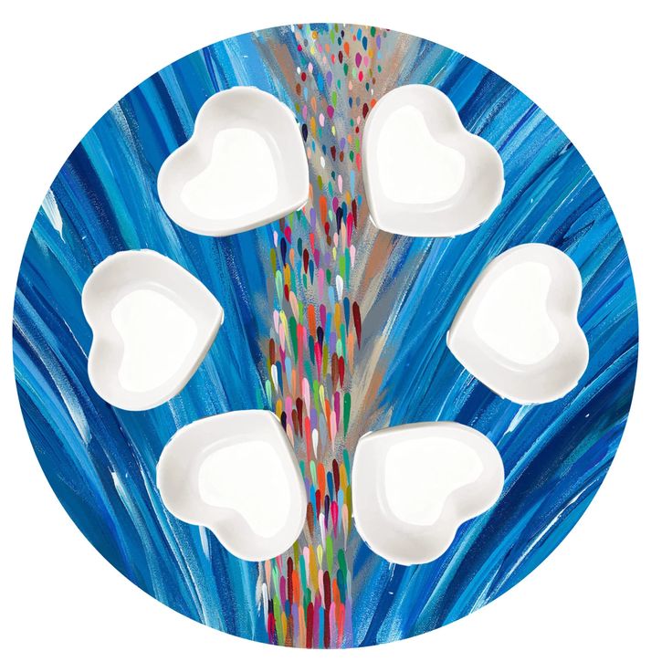 Modern Passover Seder Plate, Peace Love Light Shop- Arielle Zorger Designs