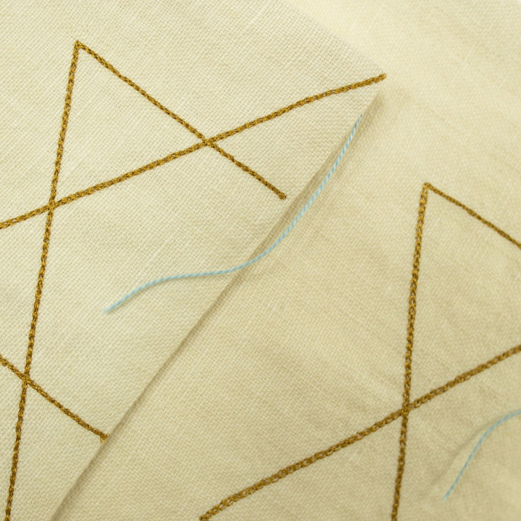 Modern vintage linen, embroidered matzoh cover, afikoman set- Peace Love Light Shop