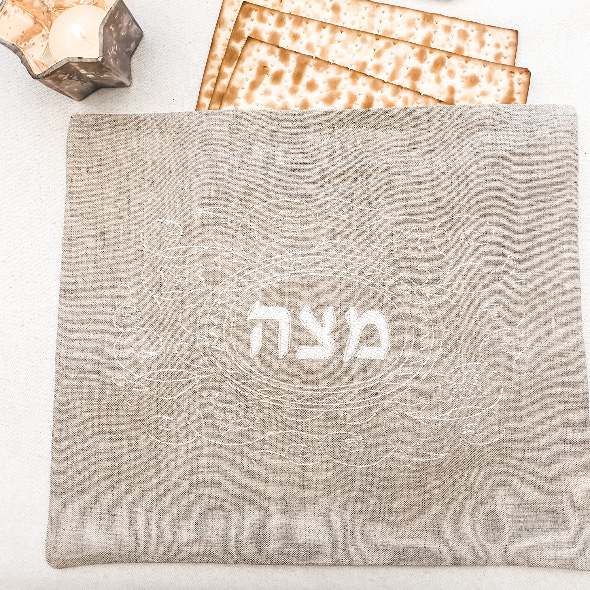 Passover Matzoh Cover- embroidered. Peace Love Light Shop