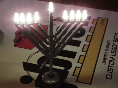 LED light kit LEGO menorahs- Peace Love Light Shop