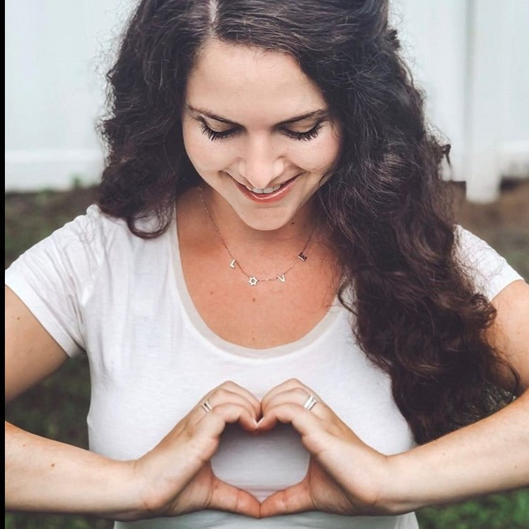 Jewish Star, Star of David Love Necklace - Peace Love Light Shop