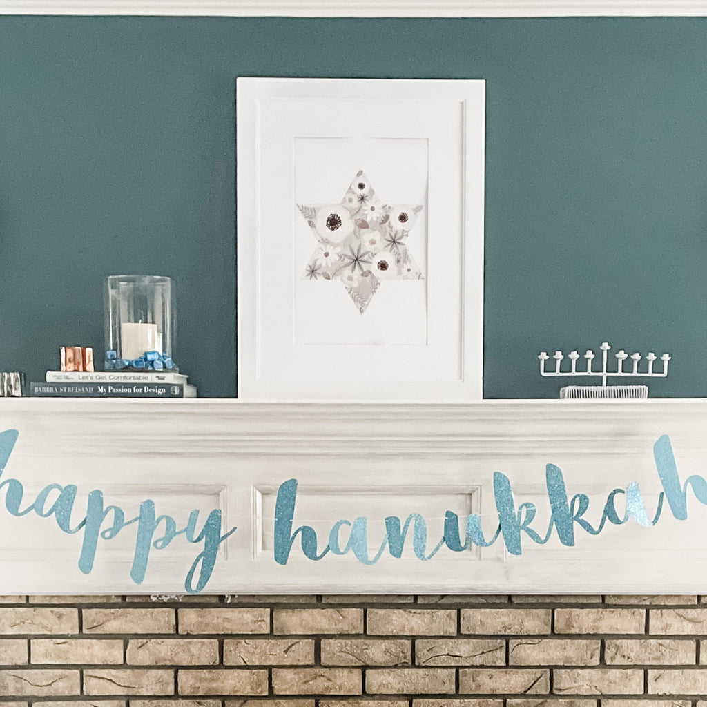 Decorating for Hanukkah:  How to Style Your Mantle