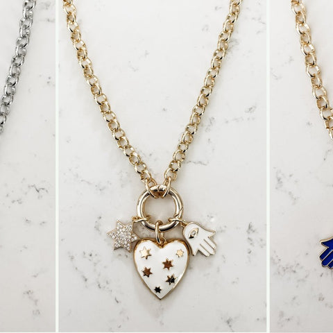 Build Your Own Charm Necklace, Jewish Jewelry