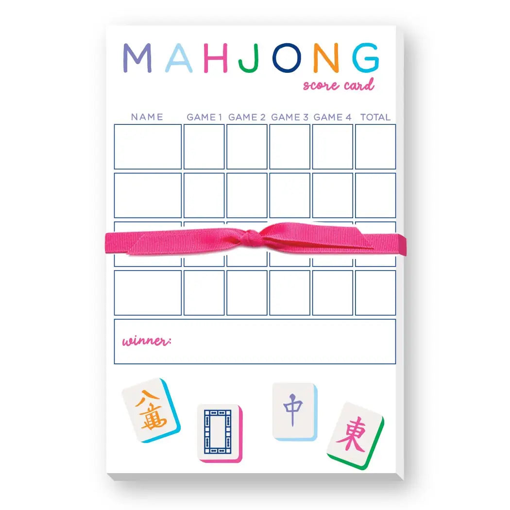 Mah Jong note pad- Peace Love Light Shop