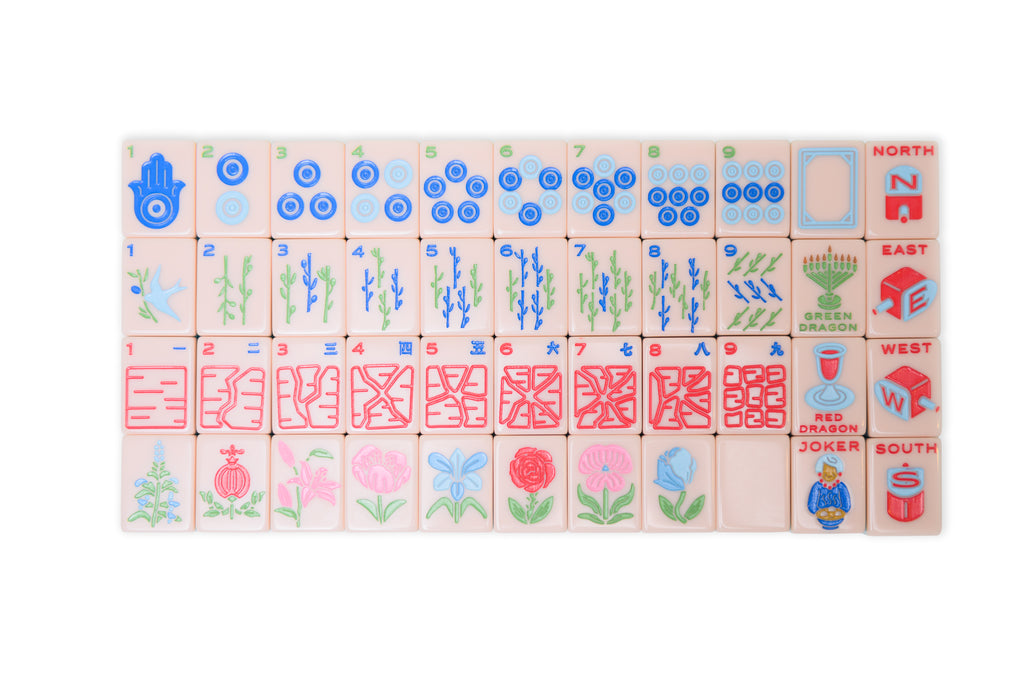 Jewish Inspired Menschie Mahjong Set, Goldie Lox- Peace Love Light Shop