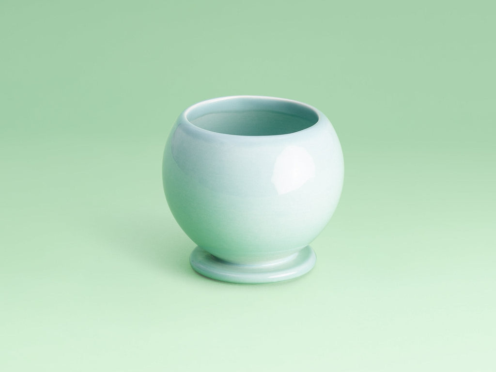 Ceramic modern kiddush cup- Peace Love Light Shop