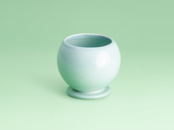 Ceramic modern kiddush cup- Peace Love Light Shop
