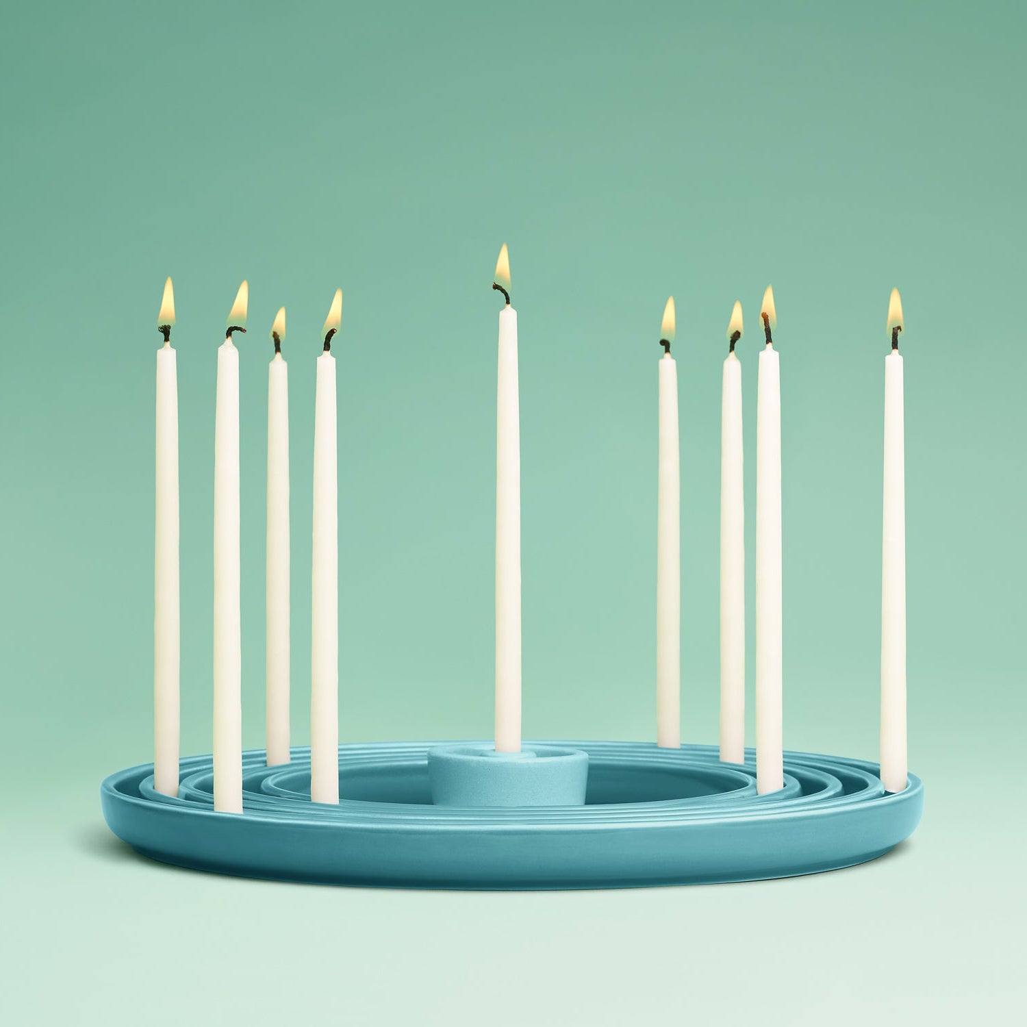 Modern Ripple Menorah- Peace Love Light Shop