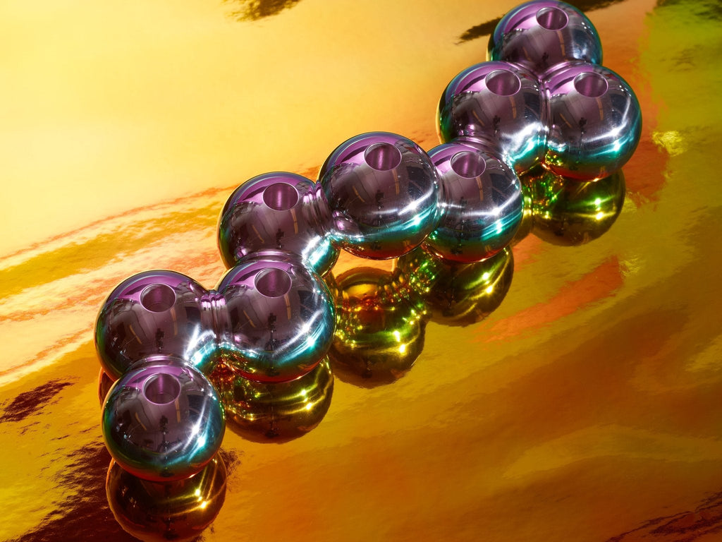 Modern Bubble Menorah - Aluminum, Peace Love Light Shop