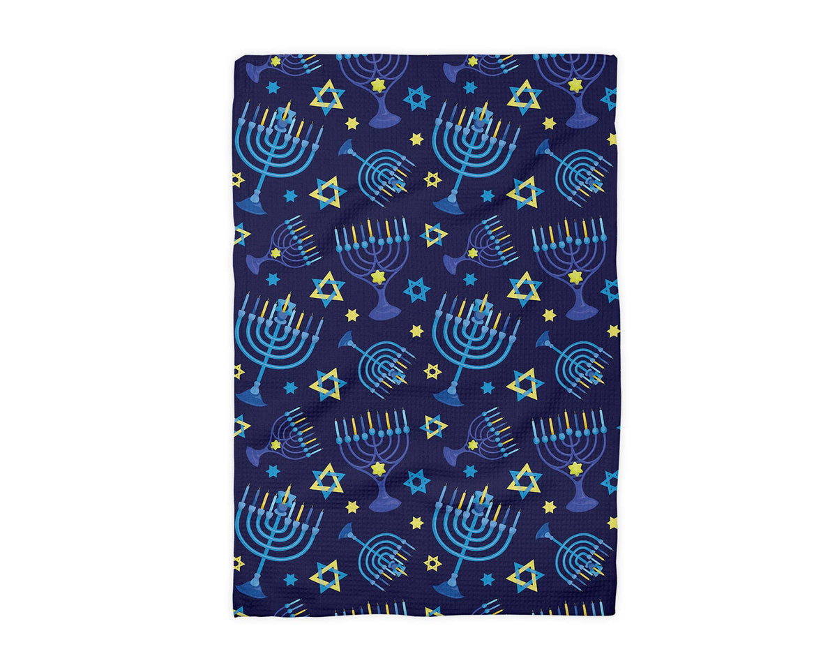 Hanukkah Tea Towel- Peace Love Light Shop