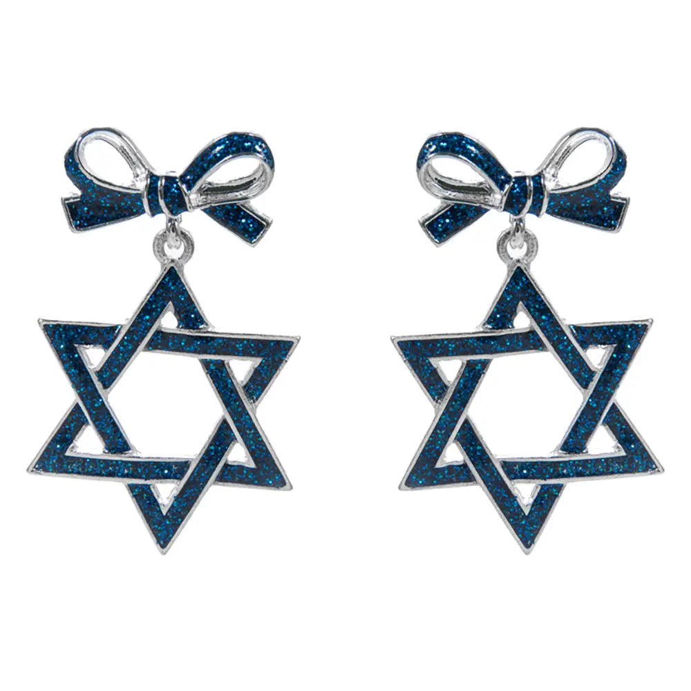 Hanukkah earrings, star of David- Peace Love Light Shop