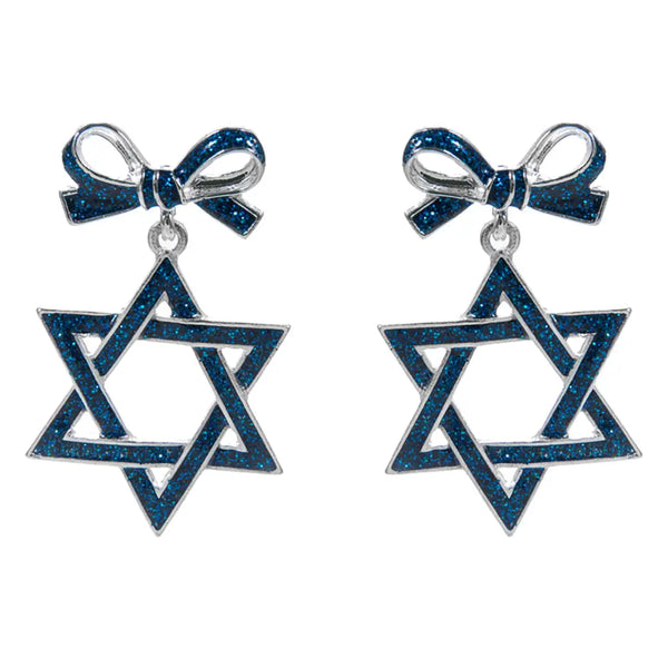 Hanukkah earrings, star of David- Peace Love Light Shop