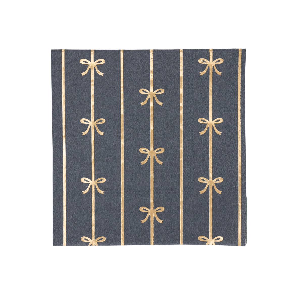 Navy & Gold Bow Napkins- Peace Love Light Shop
