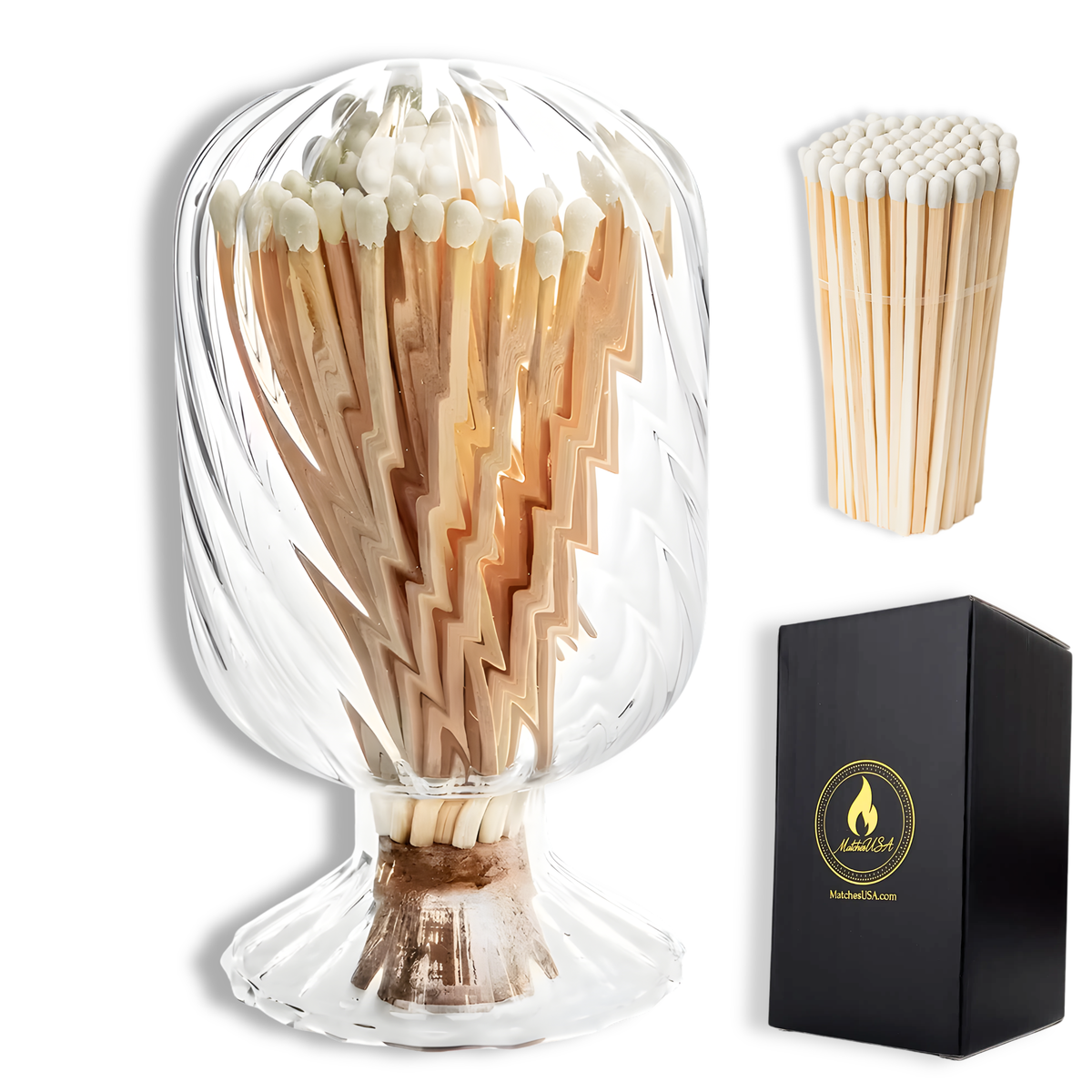 Match Cloche, White Matches- Peace Love Light Shop