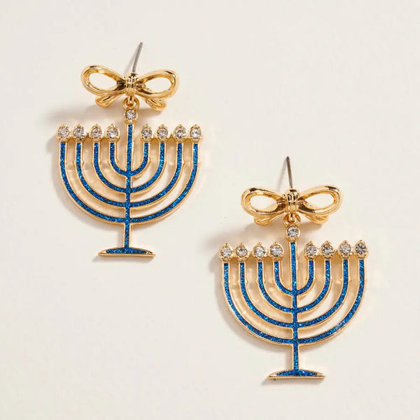 Hanukkah earrings- Peace Love Light Shop