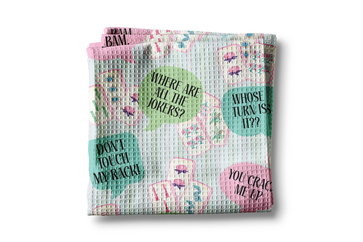 Mah Jong Tea Towel- Peace Love Light Shop