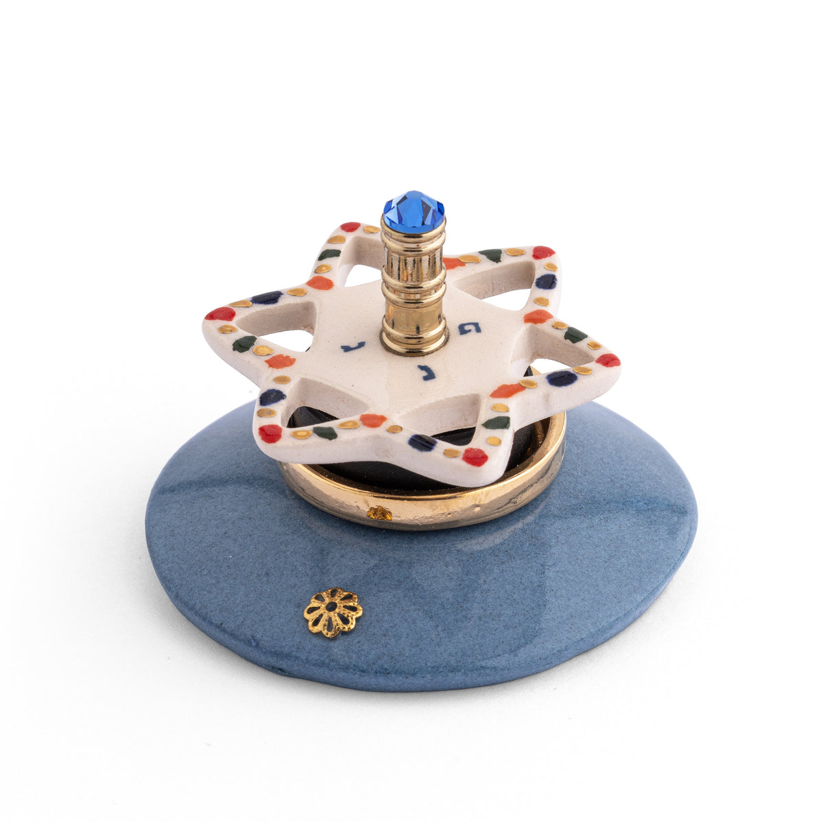 Ceramic Handcrafted Dreidel, Israel Museum Collection- Peace Love Light Shop