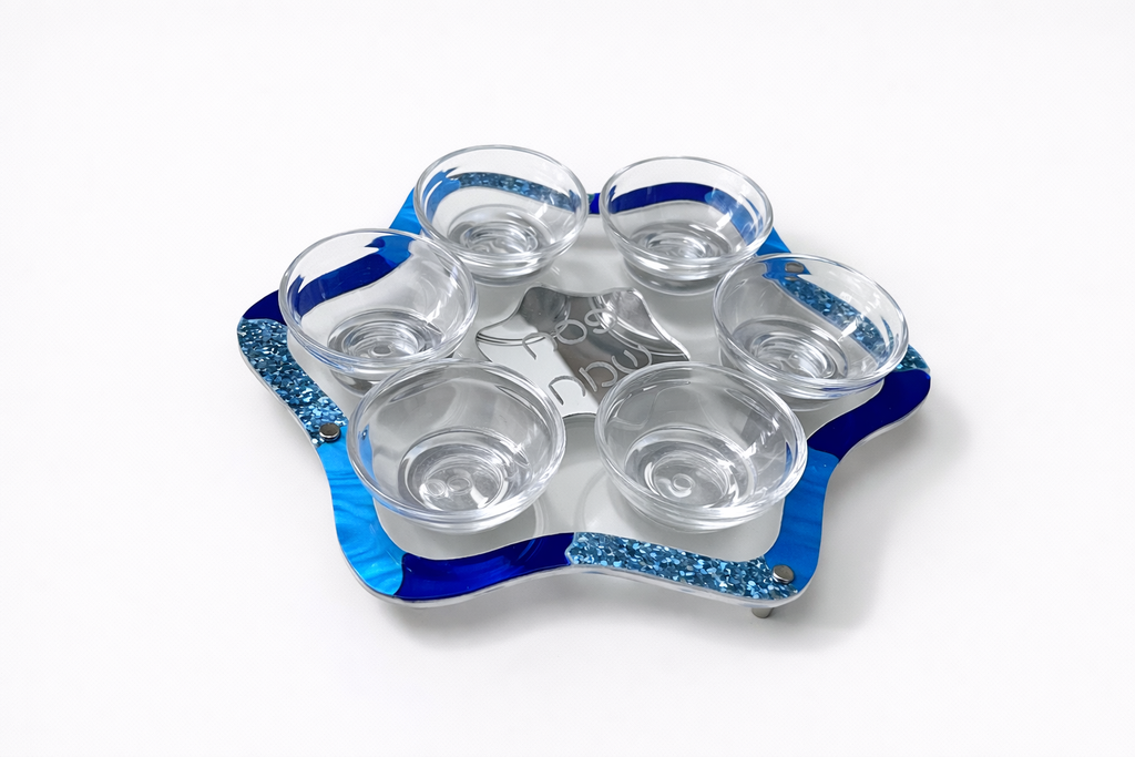 Acrylic Seder Plate- Peace Love Light Shop