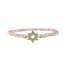 Crystal Beaded Star of David Bracelet -  Peace Love Light Shop